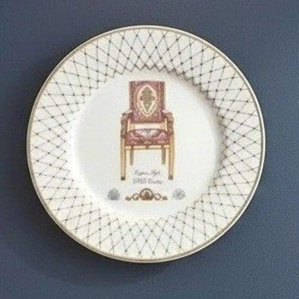 French‎ Chairs Collection Email de Limoges Porcelain Plates Wall Home Decor